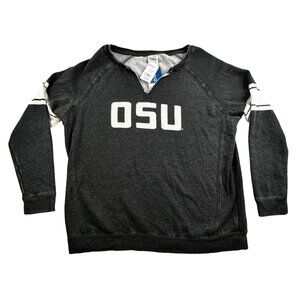 Ohio State Buckeyes OSU Spell Out Sweatshirt Womens XL Gray Creative Apparel